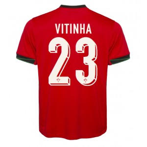 Fotbalové Dres Portugalsko Vitinha #23 Domácí Oblečení ME 2024 Krátký Rukáv